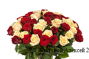 Букет 51 роза микс
